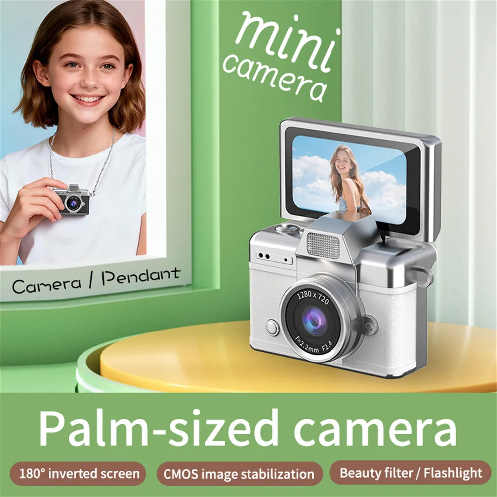 

CCD Digital Camera Vlog HD Camera Flip Screen Point-and-Shoot Camera Student Campus Gift