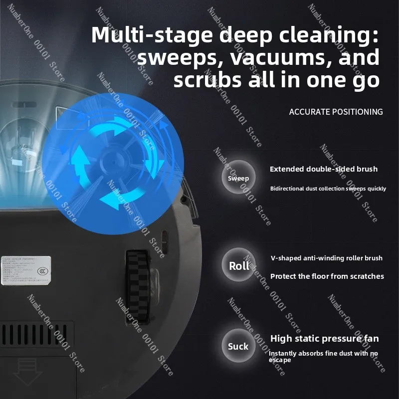 Fully automatic recharge sweeping robot household vacuum sweeping intelligent all-in-one machine lazy cleaning