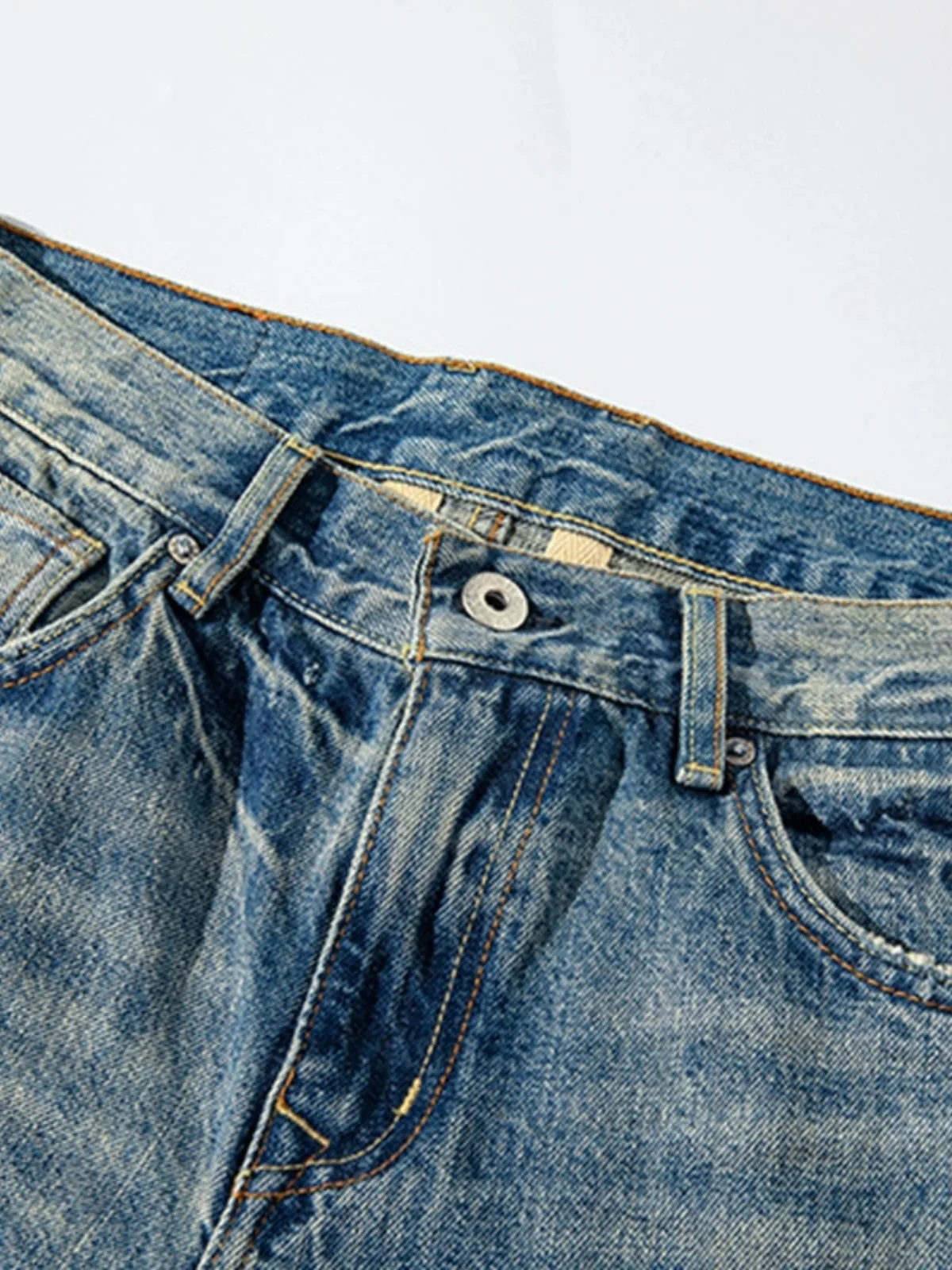 

Japanese Sle Heavyweight 35 Oz Red Ear Denim Slightly Elastic Retro American Small Straight Tube Men's Jeans Faion Urban