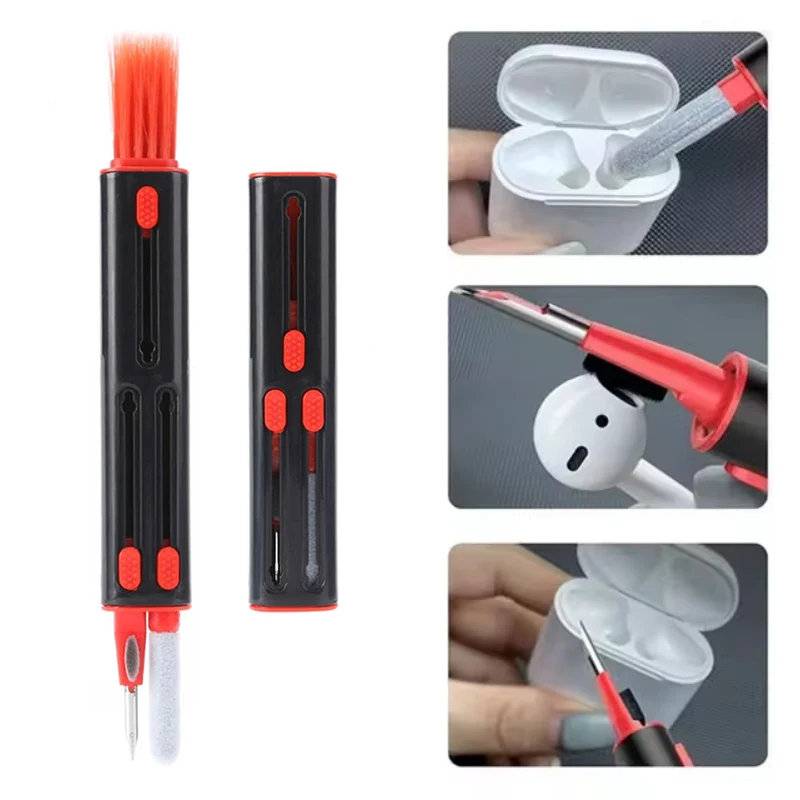 3 in 1 Multi Cleaner Kit for Airpods Pro 3 2 1 Earbuds Cleaning Pen Keyboard Brush Bluetooth Earphones Case Cleaning Tools