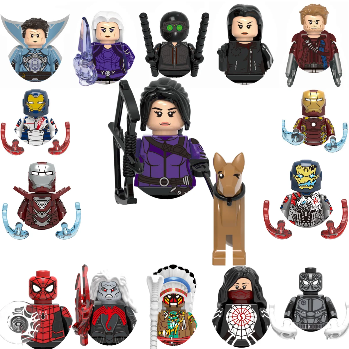 Building blocks Marvel Mini Action Figures Children's Party gifts Brick toy Doctor Strange Spider-Man Kate Bishop