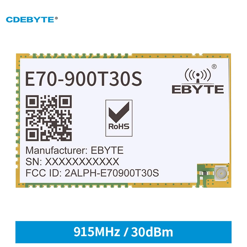 

CC1310 UART беспроводной модуль Modbus RSSI E70-900T30S 30dBm Высокоскоростная непрерывная передача IPX/Stamp антенна отверстия модуль