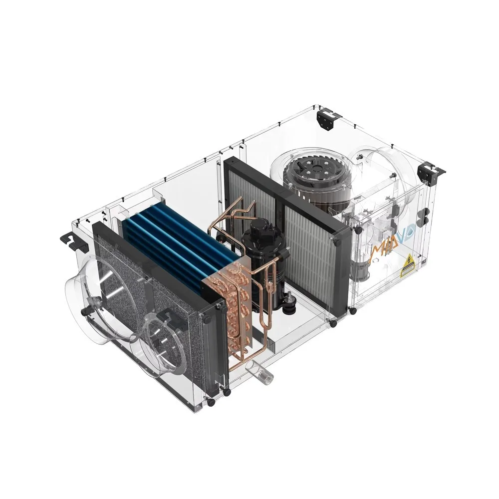 WiFi Control 250m3/h 33L/Day Duct Dehumidifier for Indoor Swimming Pool Ceiling Ducted Dehumidifier with TUYA App Smart