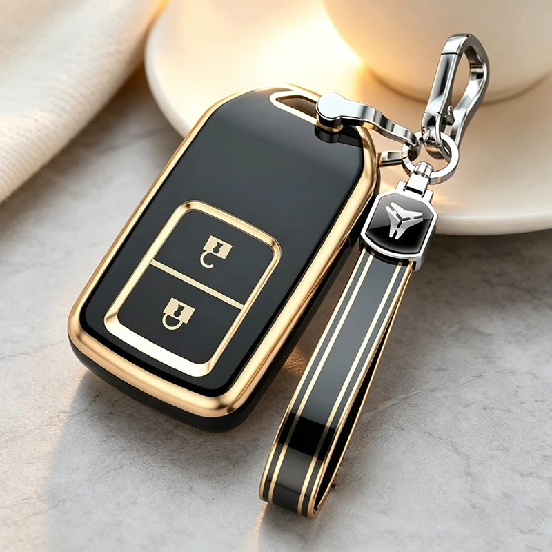 2 Buttons TPU Car Key Cover Case Shell Fob For Honda CRV XR-V CR-V Fit Civic Accord HR-V HRV City Odyssey Accessories