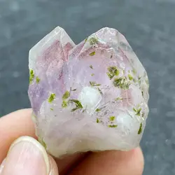 Natural Stone Epidote Garden Crystal Mineral Specimen Clear Quartz Cluster Rock Healing Home Decoration Gift
