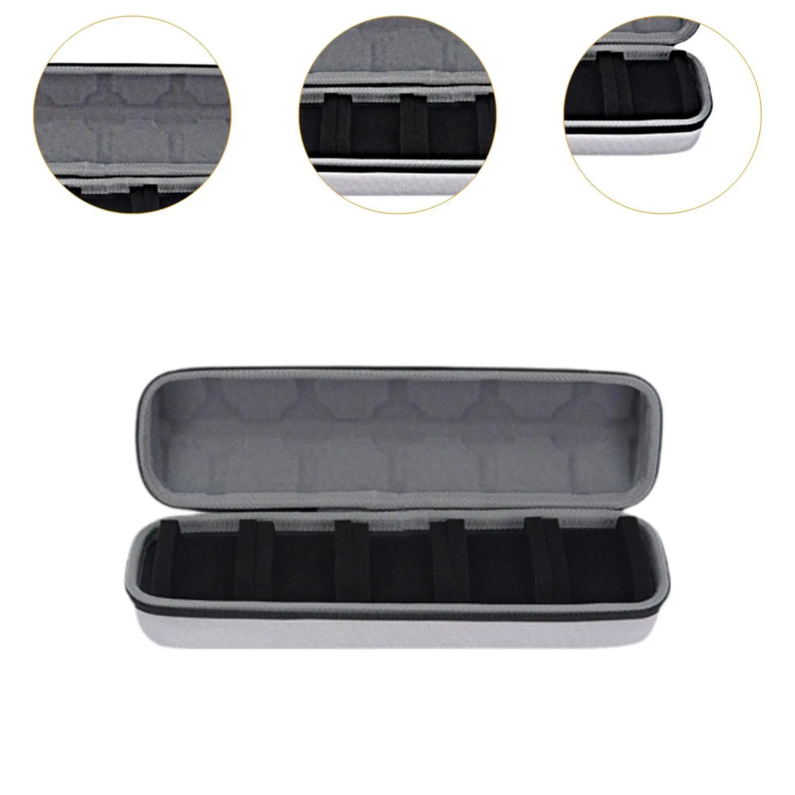 Portable Watch Storage Case 5 Slots Oxford Cloth Portable Watch Box Mechanical