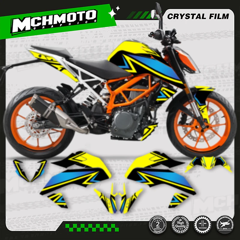 

MCHMFG Full Set Motorcycle Graphics Background Decals Stickers For KTM Duke 125 390 2017 2018 2019 2020
