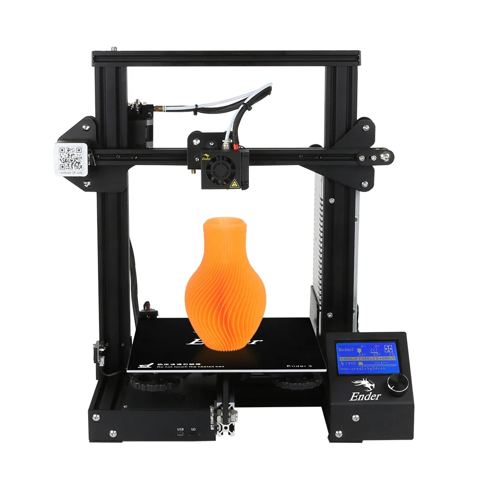 Double Z-axisresume Printing Function High Precision Stable 220*220*250mm  DIY Print Machine Kits Creality Ender-3 3d Printer