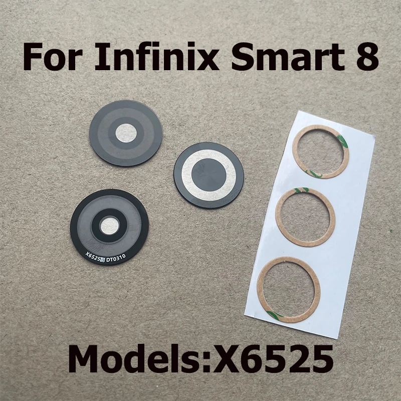 

Back Camera Glass For Infinix Smart 8 Rear Camera Glass Lens Cover Replacement With Glue Sticker Adhesive Repair Parts