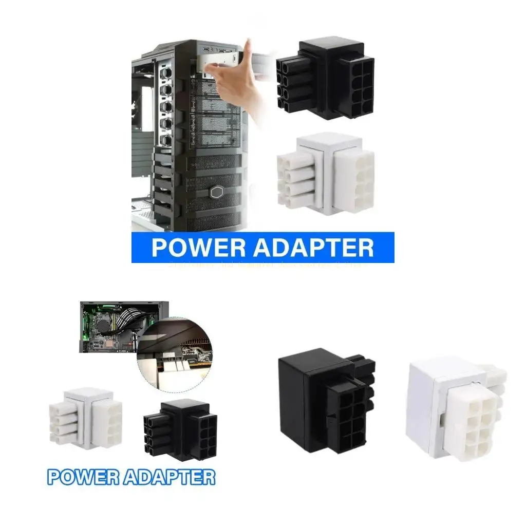 Computer Motherboard Adapter ATX 8Pin 90 Degree Desktop Converter Accessories