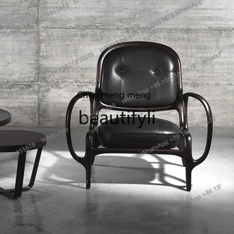 X 원목 싱글 암체어 거실 발코니 레저 의자 홈스테이