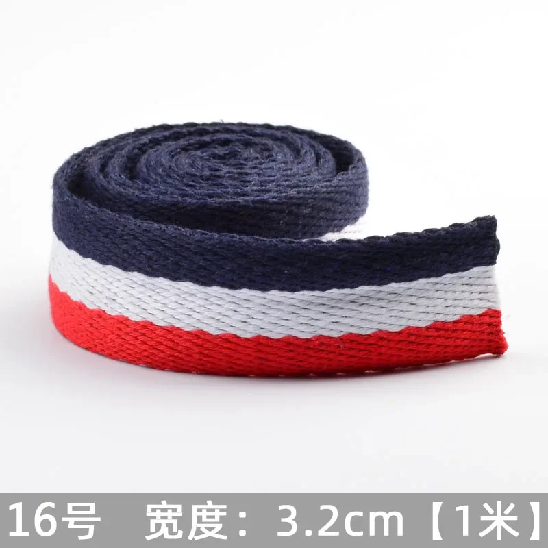 3cm 3M Heavy Cotton Webbing Strap for Cloth Tote Bags Leash Straps Crafts Outdoor Accessories Belt Sling Fabric  Sewing Craft