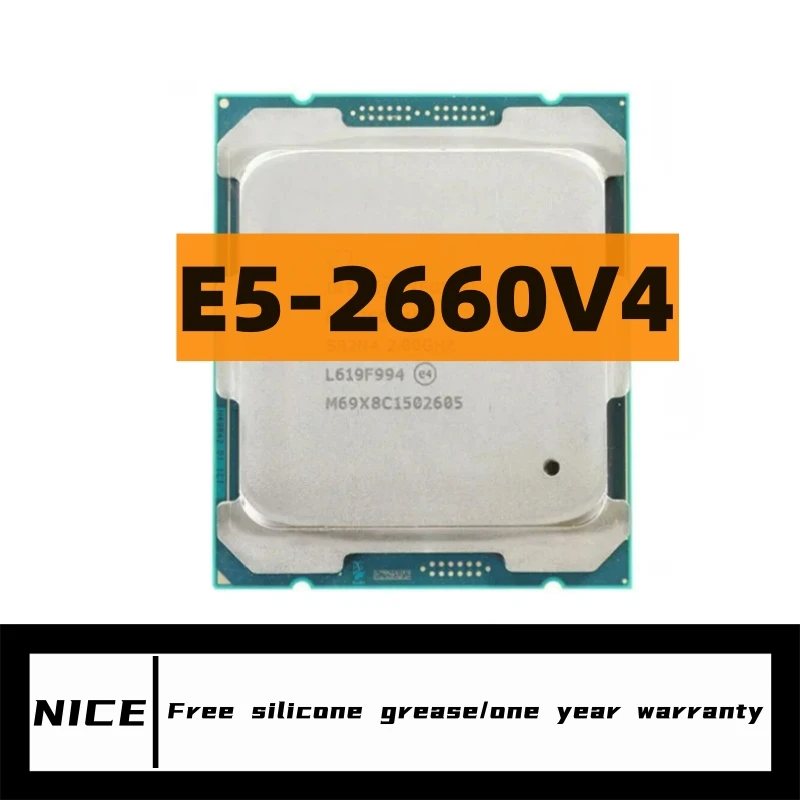 Xeon E5 2660V4 2.0GHZ 14-Cores 35MB SmartCache E5 2660 V4 FCLGA2011-3 105W E5-2660 V4