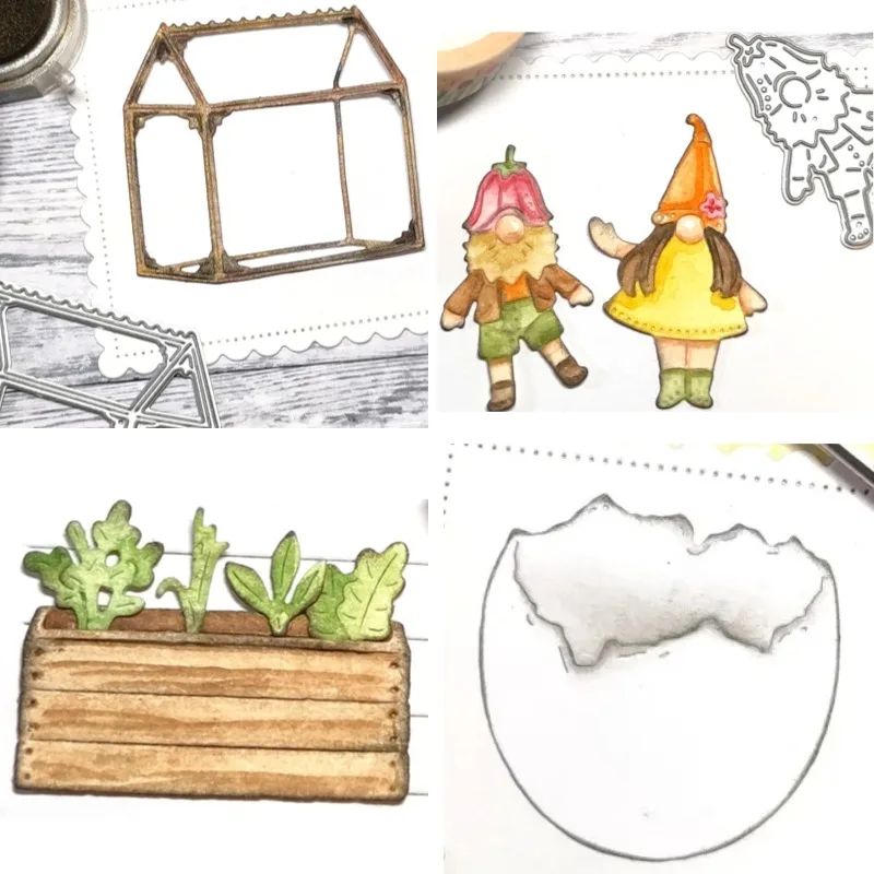 The Rabbit Is Wearing a Bow Apron and Vest Metal Cutting Frame Dies 2026 New Templates DIY Scrap Booking Paper Making Crafts