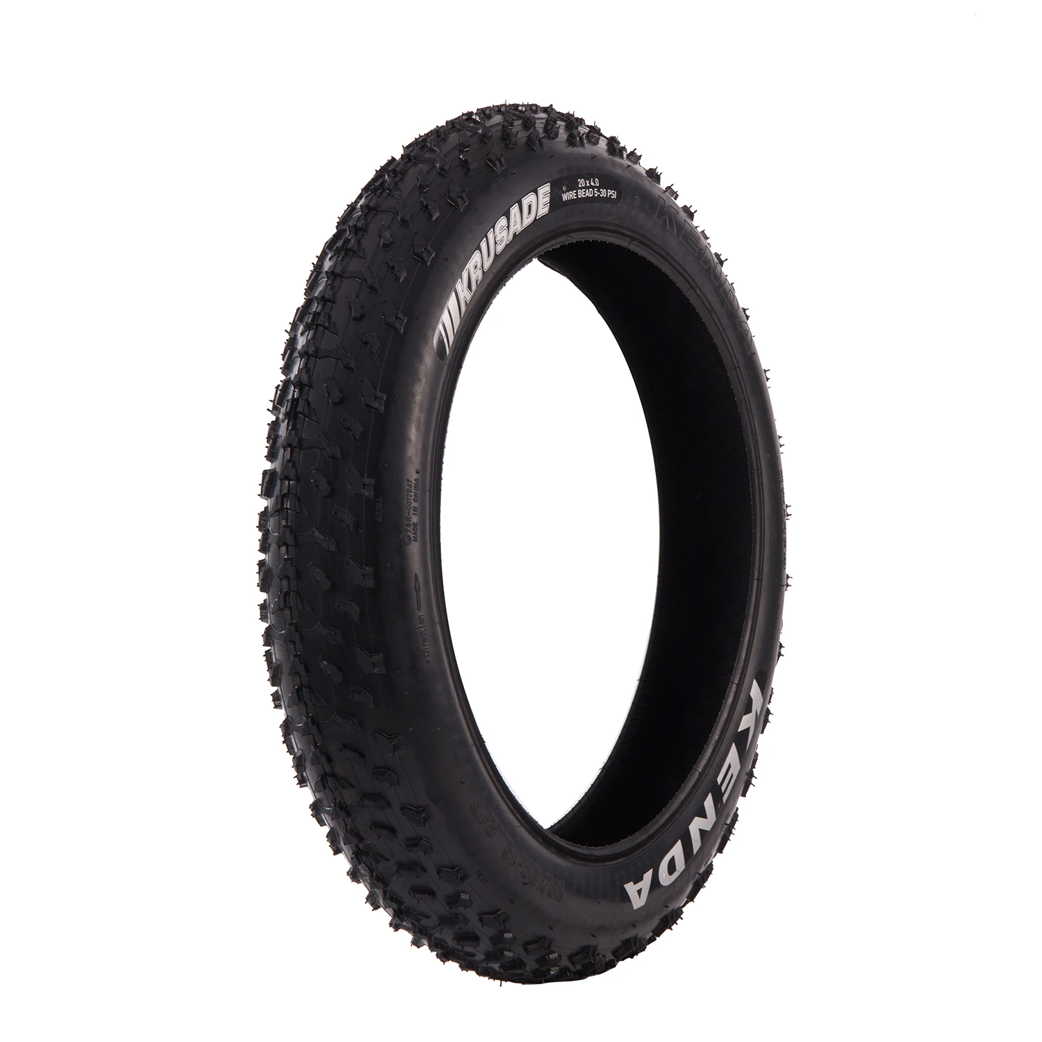 Kenda K1188/K1167 Krusade Fat Tire 20x4.0 Fietsband 20 "x4.00 Draad Clincher SRC Zwart Fat fietsband