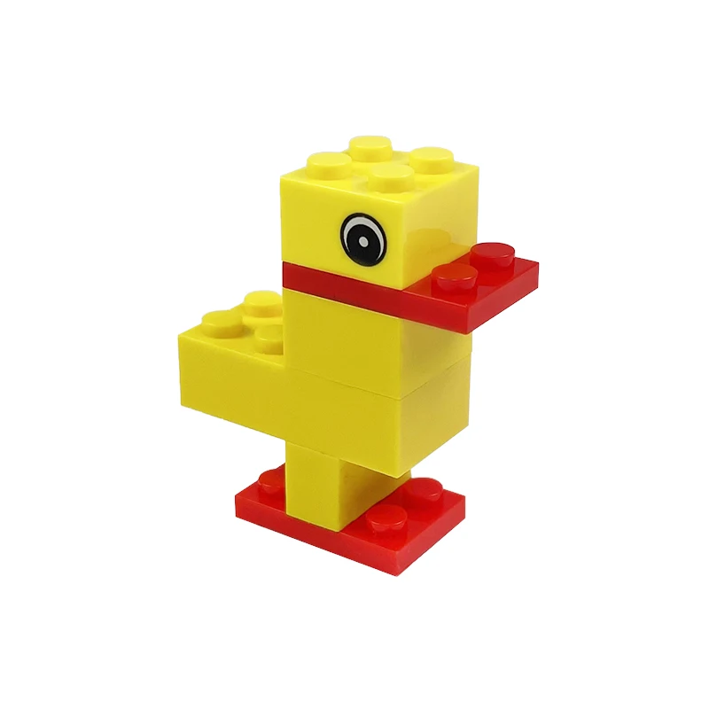 building blocks MOC yellow duck small animal  amusing assembling toys