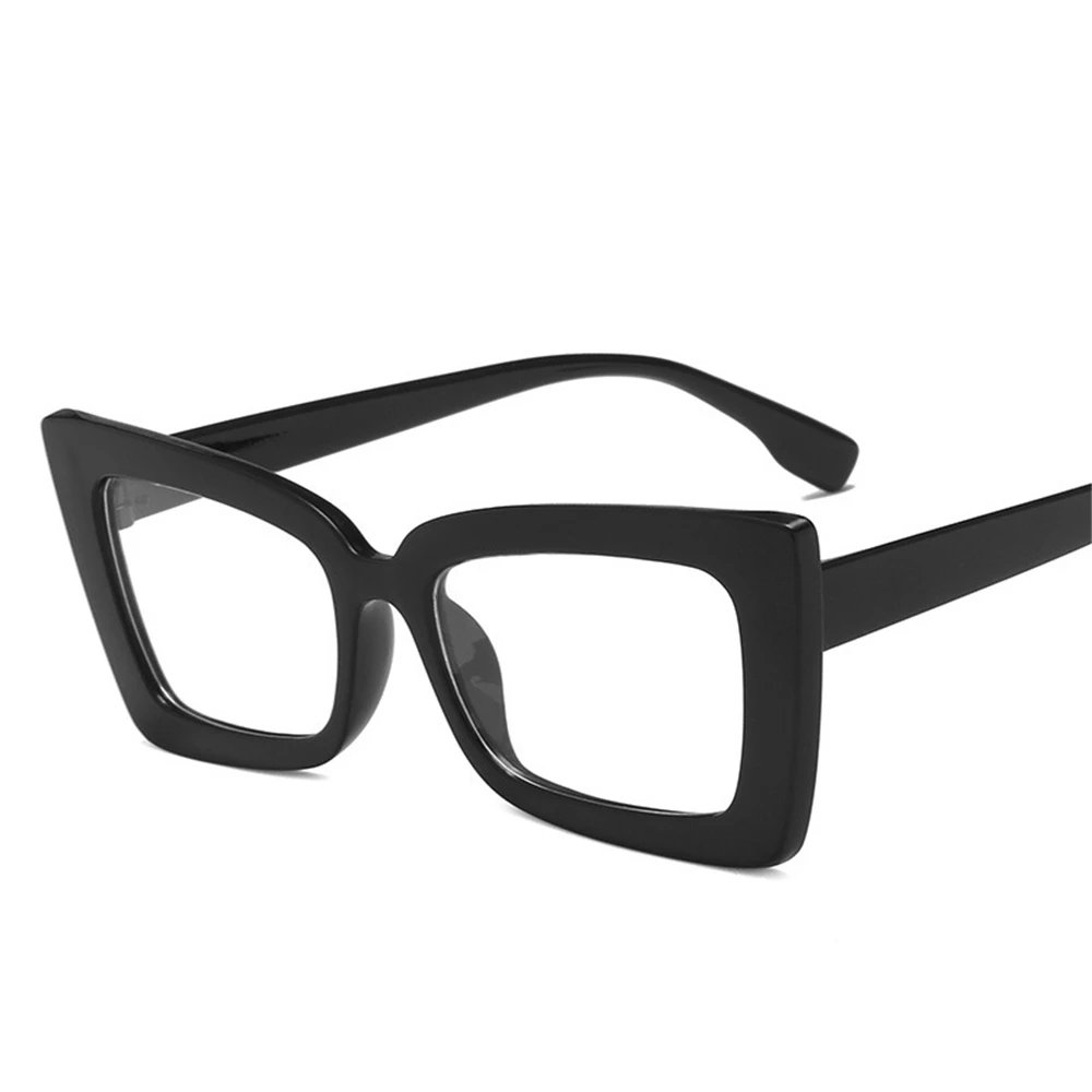 Oversized Square Glasses Anti Blue Light Glasses Large Frame Myopia Glasses Flat Light Glasses Transparent Eyeglasses Glasses