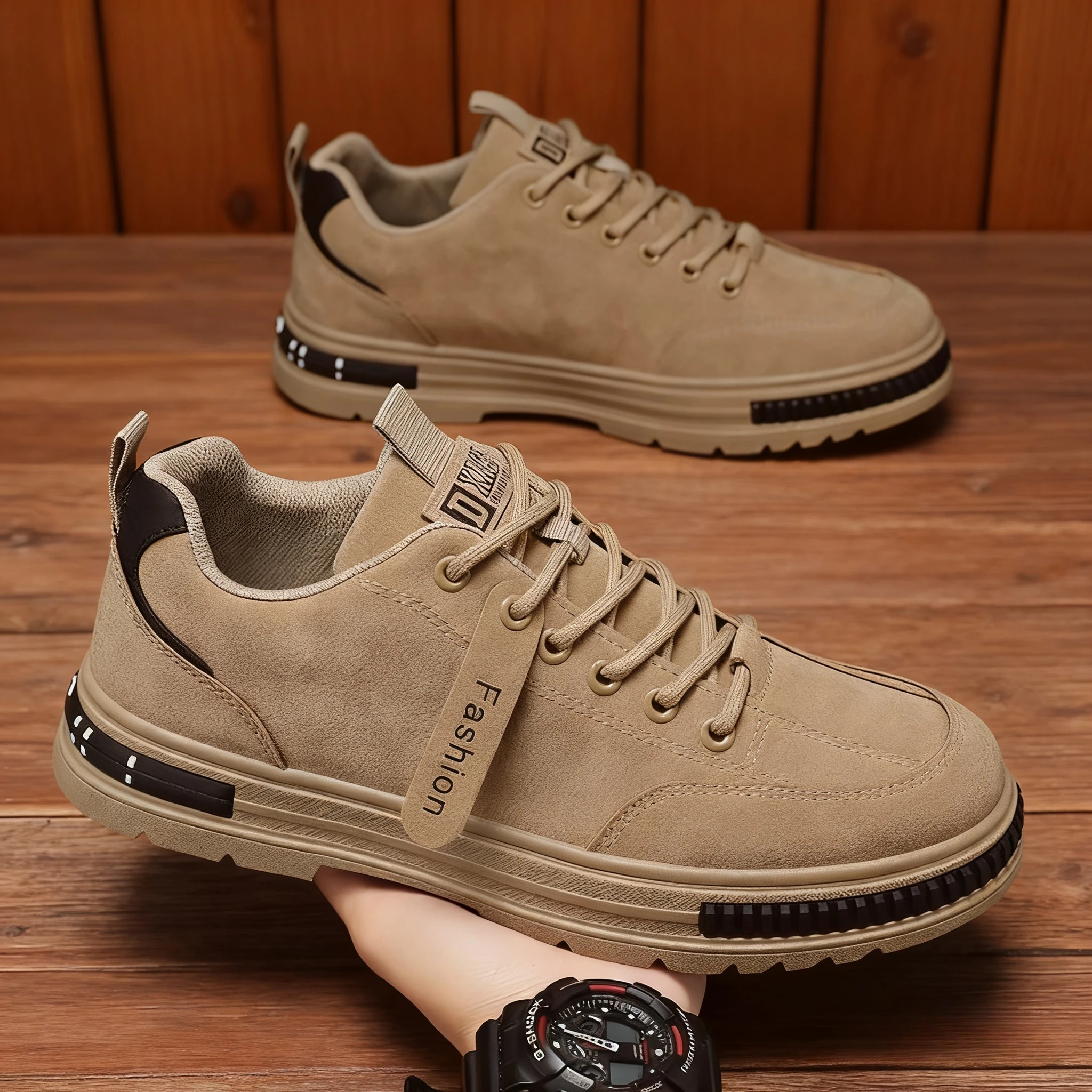 

Осень 2024, новая роскошная красивая мужская обувь, кожаная модная обувь с низким берцем, спортивная мужская повседневная трендовая обувь для бега