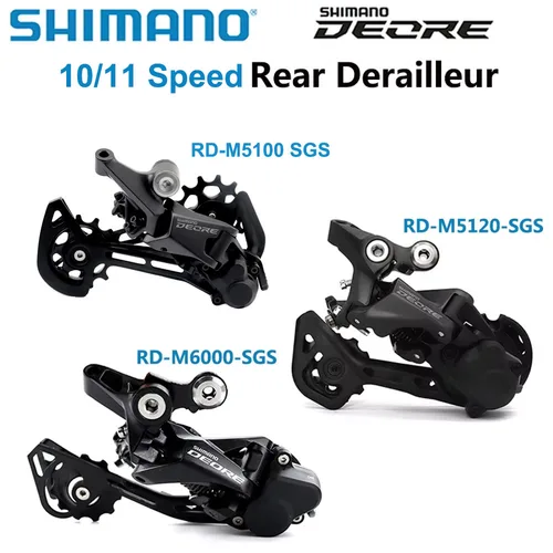 Shimano Deore RD M5100 M5120 M4100 M4120 SGS Shadow 10/11 velocidades desviador trasero M6000 GS SGS MTB desviadores de bicicleta de montaña