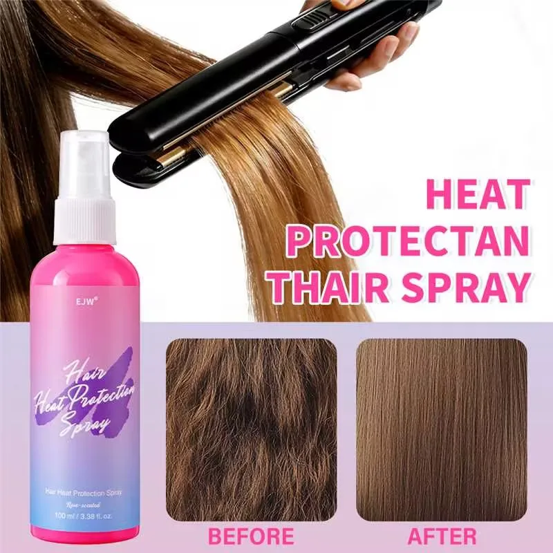 

Спрей для защиты волос от высоких температур - защита до 250 градусов, увлажняет и укрепляет волосы, подходит для всех типов волос + термостайлеры