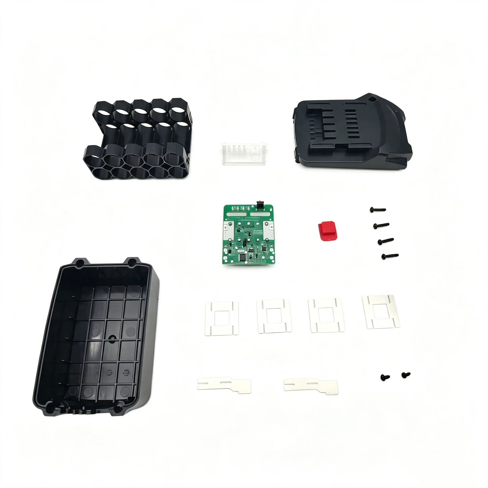 For Metabo 18V Li-ion Battery Case LED Indicator Box BMS PCBA Charging Protection Circuit Board Housing Lithium Battery Shell