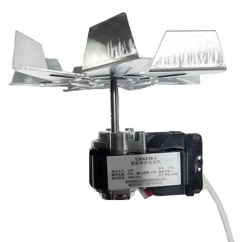 YJF63/20‑2 Oven Baking Hot‑Air Circulation Fan Motor Shaded‑Pole Asynchronous Motor for Disinfection Cabinet Maintenance
