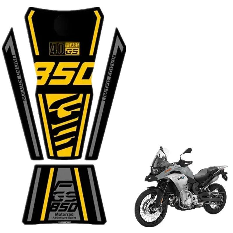 For BMW F850GS 2021 40YEARS Motorcycle Tank Pad Protector 3D Gel Exclusive Stickers Decal