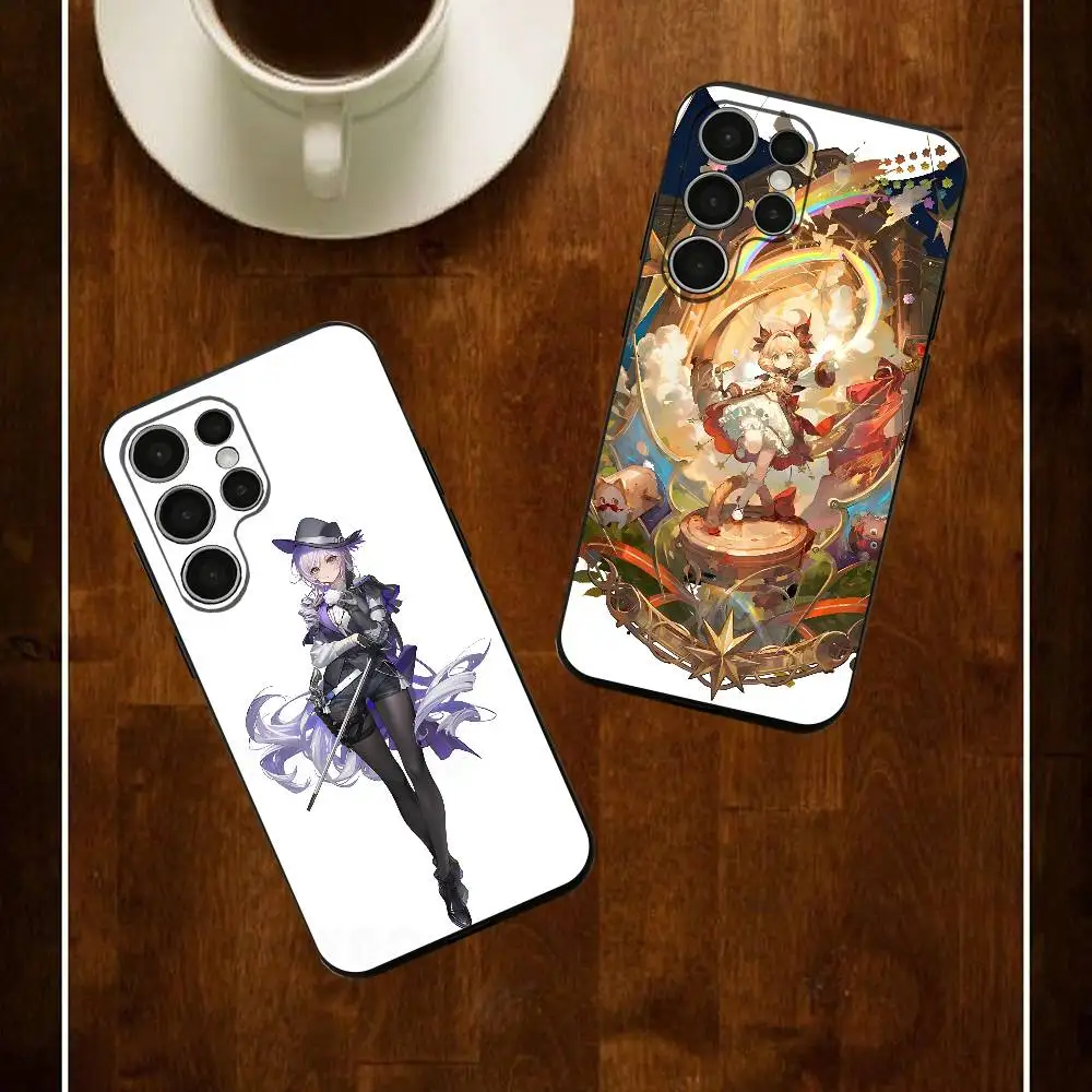 

Silver Palace Game Phone Silicone Case For Samsung S24 22 20 23 21 20 Ultra Plus Lite 5G Print Cover
