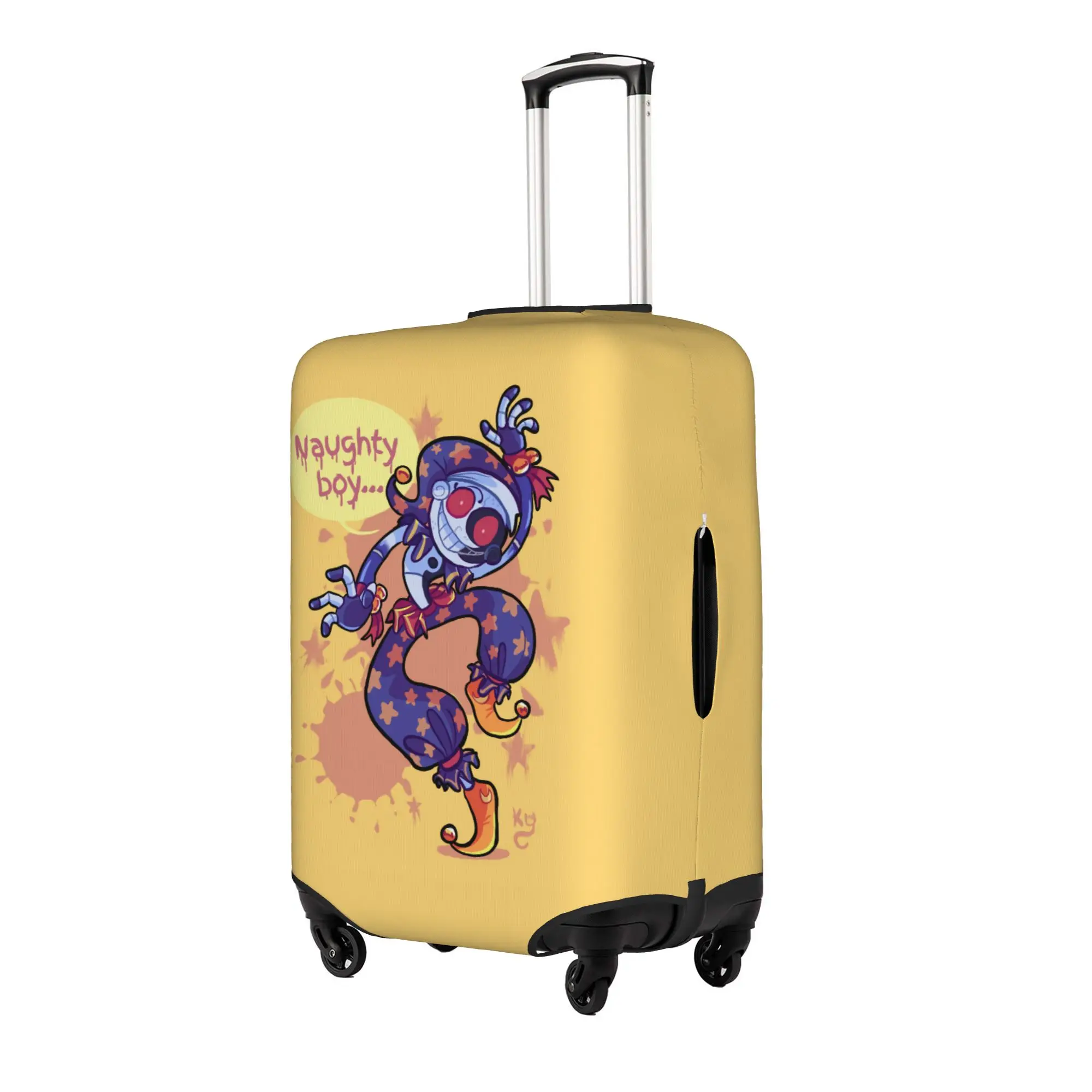 Horror Game Fnaf Security Breach Luggage Cover Protector Fashion MoonDrop Travel Suitcase Protective Cover for 18-32 Inch