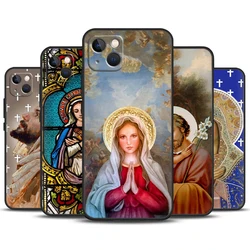 Religious Mary and Jesus Case For iPhone 16 15 14 13 12 11 Pro Max Plus X XS Max XR 7 8 Cover Accessories