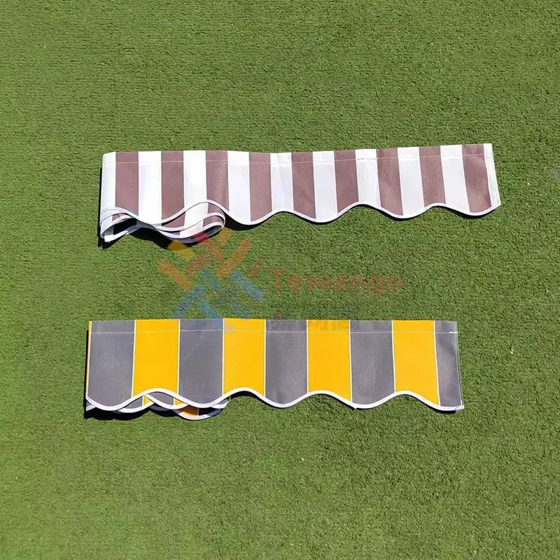 2,5 m/3 m/3,5 m/4 m/5 m Ladenbanner, Ersatz, wasserdichte Stoffstreifen, gewelltes Volant, Sonnenschutz, Baldachin, Terrassenmarkise – Detail 7