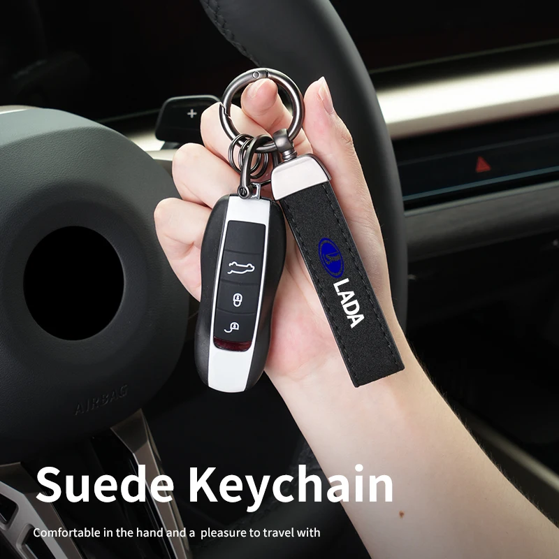 Car Logo Keychain Key Rings For Lada Priora Sedan Sport Kalina Granta Vesta Niva Largus Vaz Samara 2110