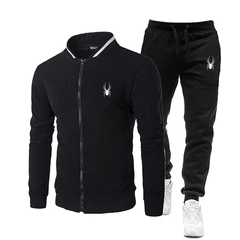 2024 Spring/Summer Golf Men\'s Wear Set Brand Fashion Zipper Jacket+Pants Two Piece Set Men\'s Casual Jogging Sports Wear Set