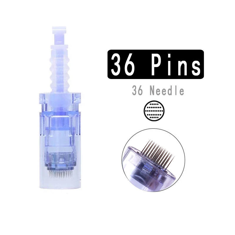 100/50/10Pcs Derma Pen Needle Cartridge Bayonet for Dr.pen A6 /A1/M5/M7/N2/MYM/E30/A10 Beauty Microneedling MTS 12 24 36pin Nano