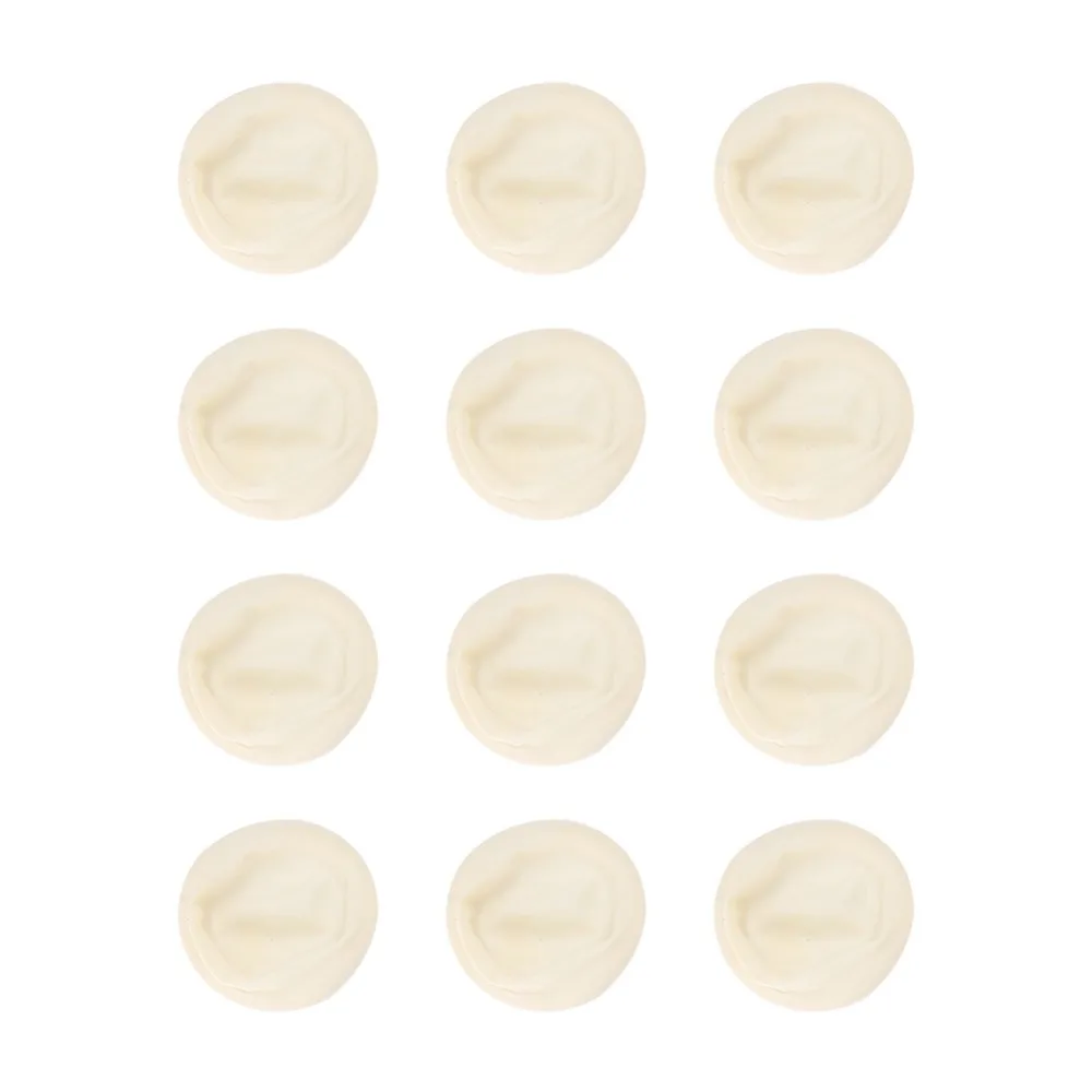 100Pcs Practical Emulsion Finger Cots White 2 * 2 * 0.2cm Finger Protectors Thumb Protector Electronic Repair