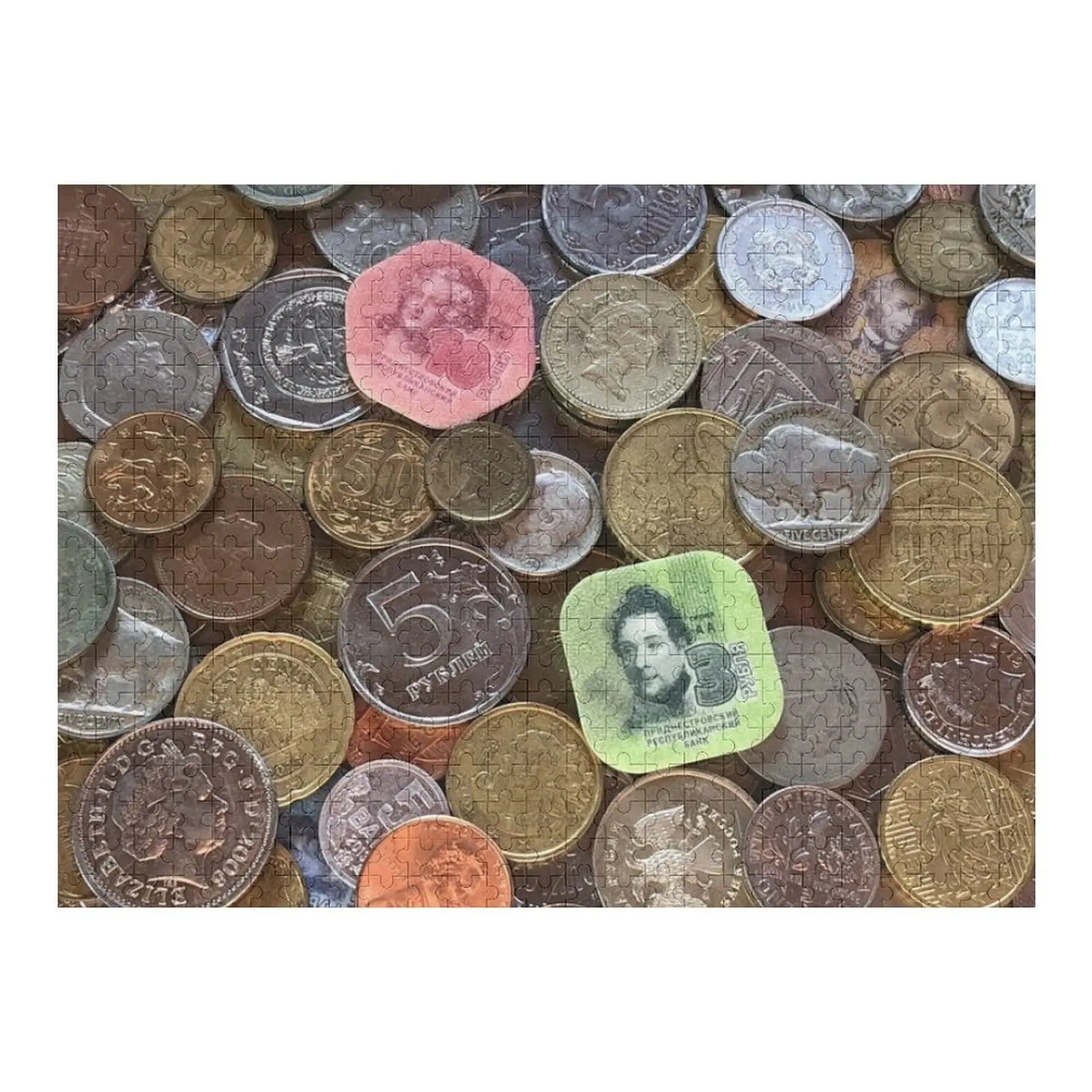 

Ассортимент монет мира Пазл Диорама Аксессуары Деревянные животные IQ Пазл