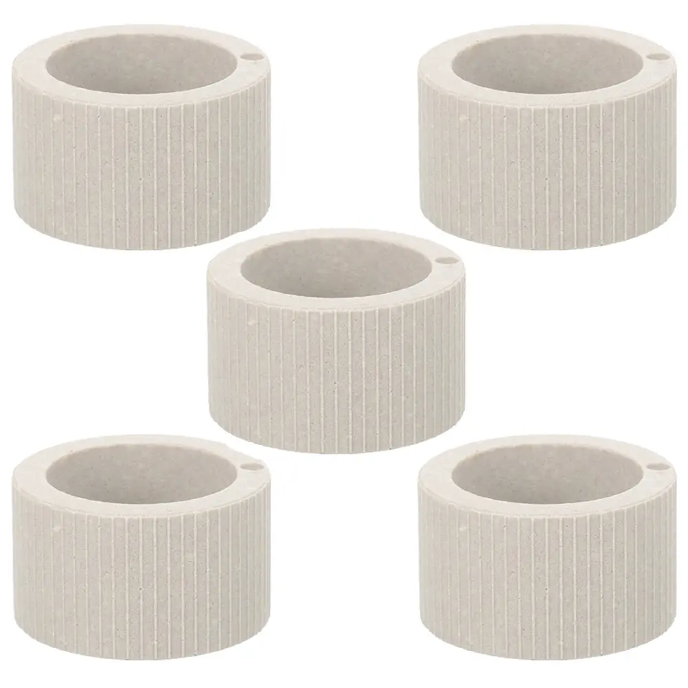 5Pcs Ceramic Water Plant Fixing Ring for Aquarium Fish Tank Turtle Tank Planting Tool Natural Aquatic Plant Holder Breathing