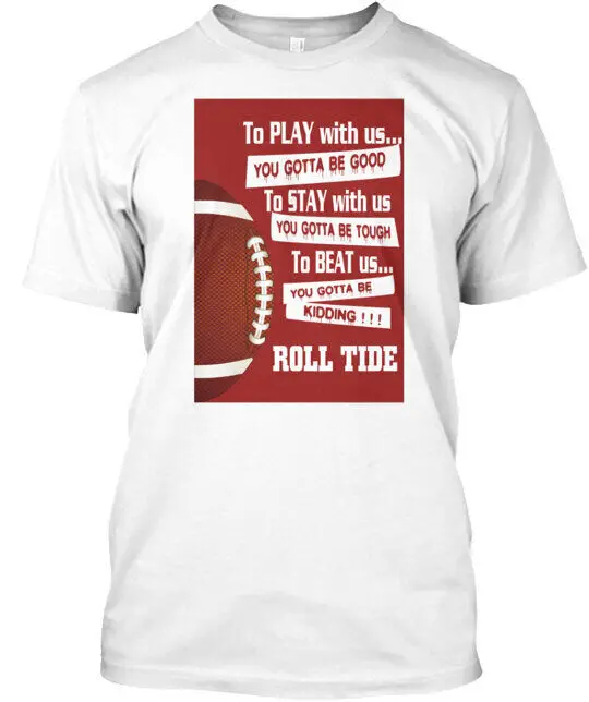 Crimson Tide T-Shirt Made in the USA Size S to 5XL