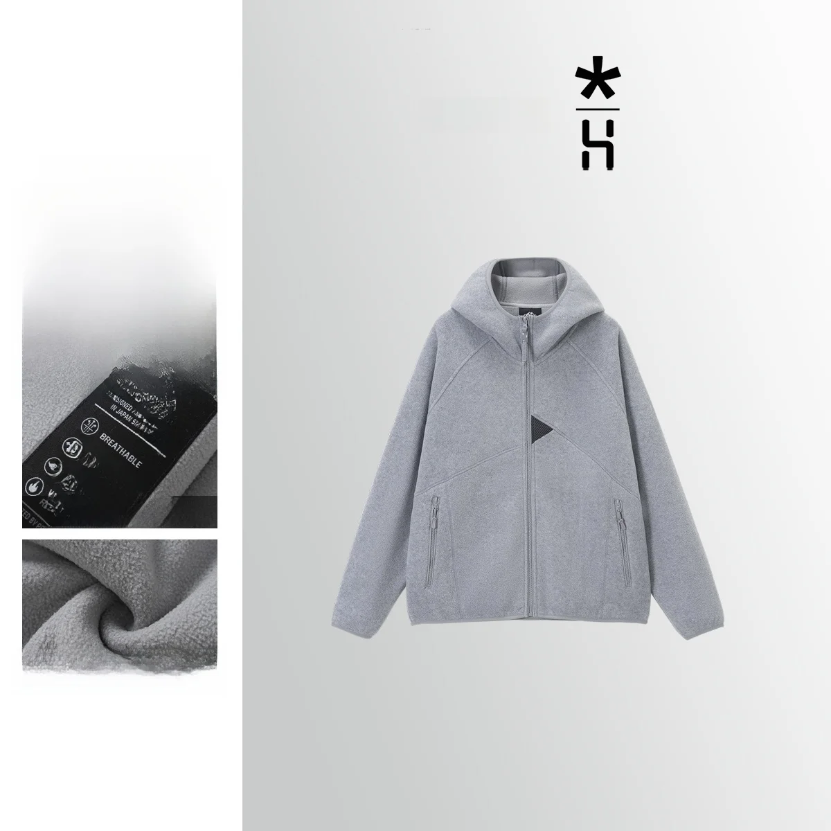 

HUMBLE STONE 3D Tailoring Fce Outdoor Hooded Couple Sle Jaet Warm Top Polyester Fiber Long Sve Zipper Closure Men's...