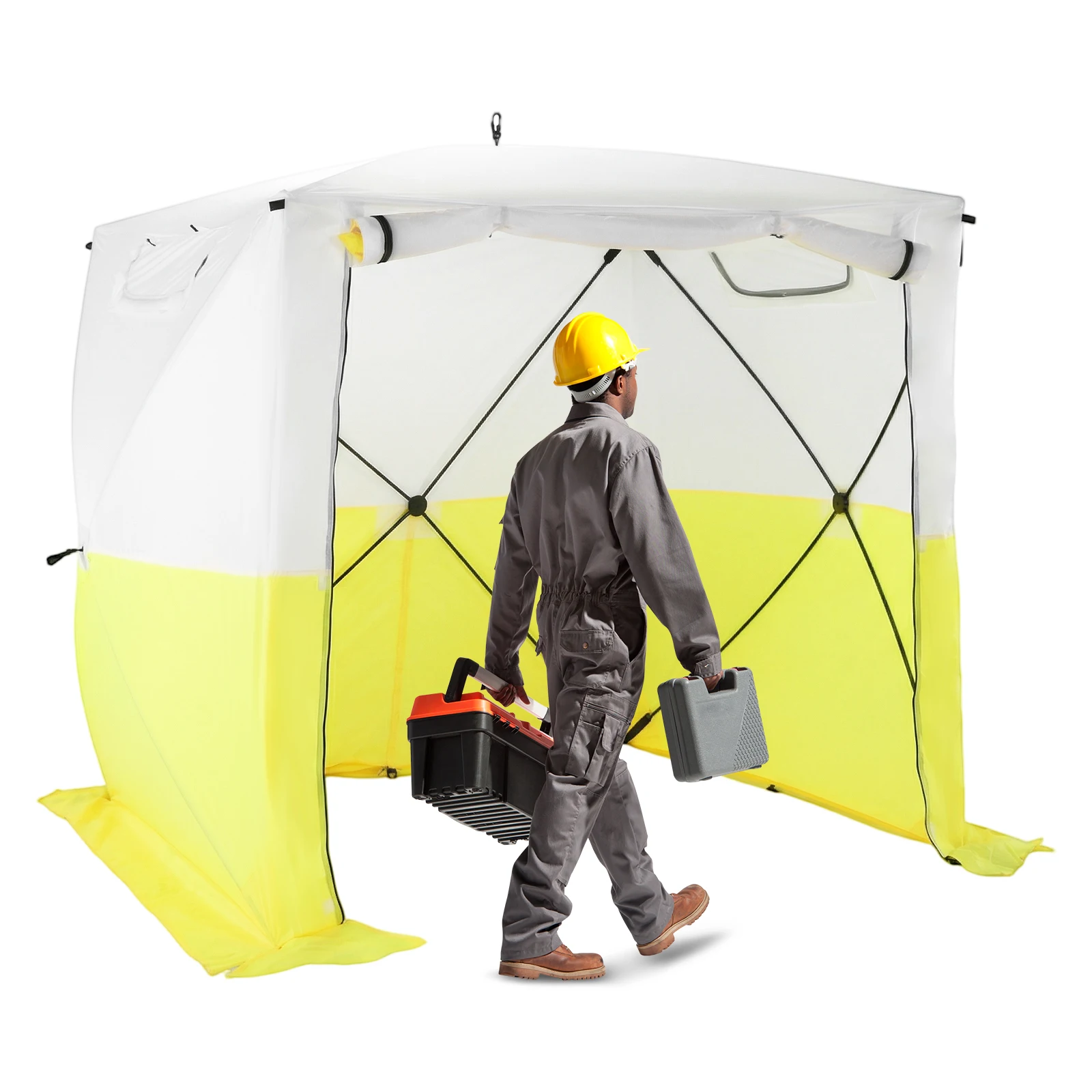 

Commercial Instant Canopy Tent Waterproof UV Resistant 70.86x70.86x78.74in with Carrying Bag for Camping Backyard Parties Events