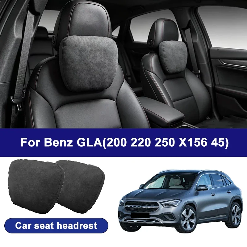 

For Benz GLA 200 220 250 X156 45 car headrests,soft universal adjustable car seat pillows,car neck pillow cushions,car accessory