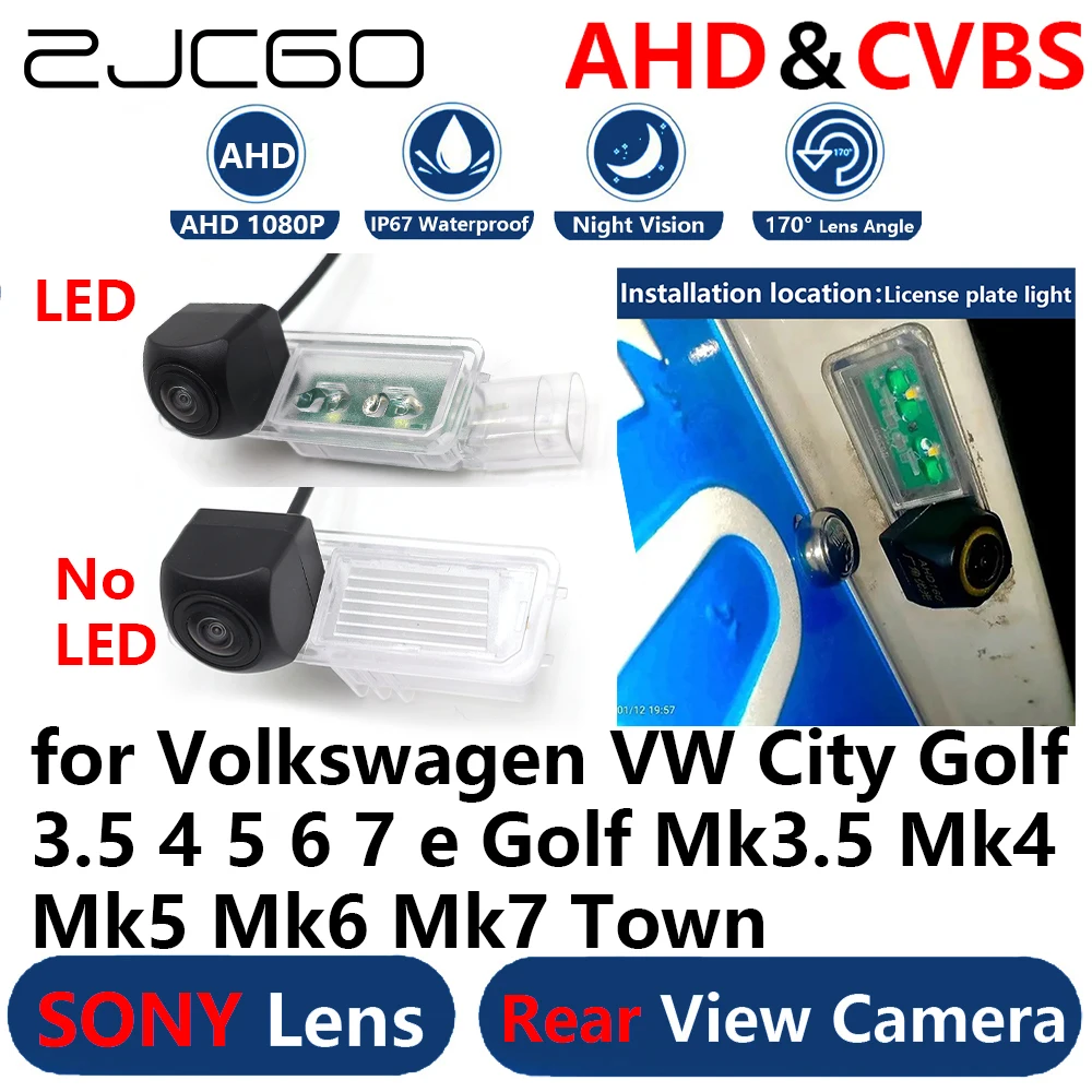 

AHD 1080P Parking Backup Reverse Rear view Camera for Volkswagen VW City Golf 3.5 4 5 6 7 e Golf Mk3.5 Mk4 Mk5 Mk6 Mk7 Town