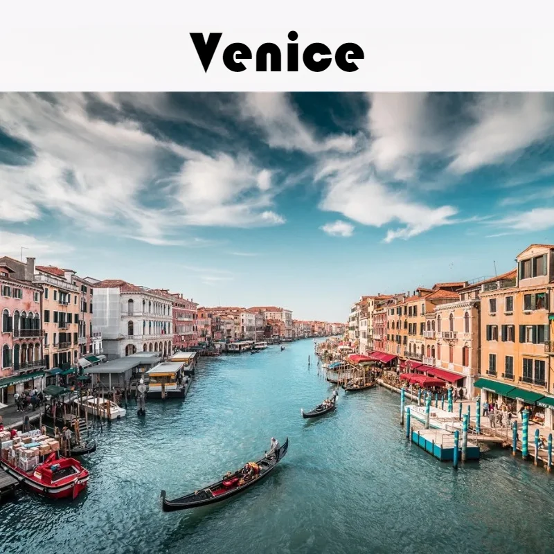 500 قطعة بازل قطع للبالغين اللوحة البندقية Lanscape ورقة الألغاز ديكور المنزل جدار عرض عيد الميلاد مهرجان هدية لعبة