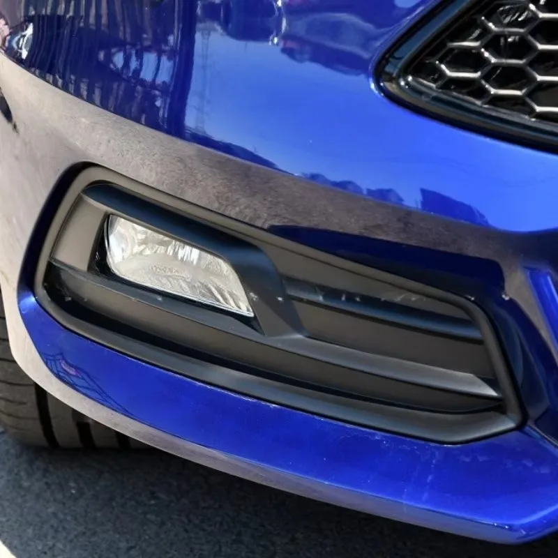 1/2 قطعة ل التركيز MK3 III ST 2015 2016 2017 2018 غطاء الإطار الحافة ثقب غطاء R-AUTO المصد الأمامي الضباب غطاء خفيف Foglamp مصبغة