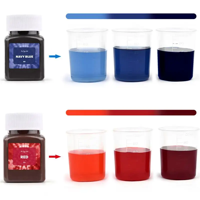 30/50ml 34 cores tecido tie dye em pó roupas antigas pigmentos remodelados mudança de cor livre para algodão náilon roupas tie tingimento