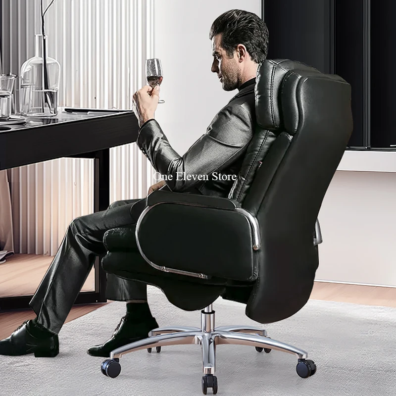 Kneeling Office Chair Leather Office Relaxing Writing Makeup Relaxation Armchair Wheels Posture Correction Chairs Muebles Comfy