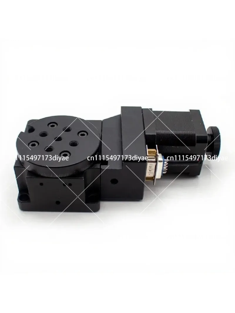Precision Electric Rotary Stage 60mm Diameter 360° Indexing Turntable Pan-Tilt Table for Automation