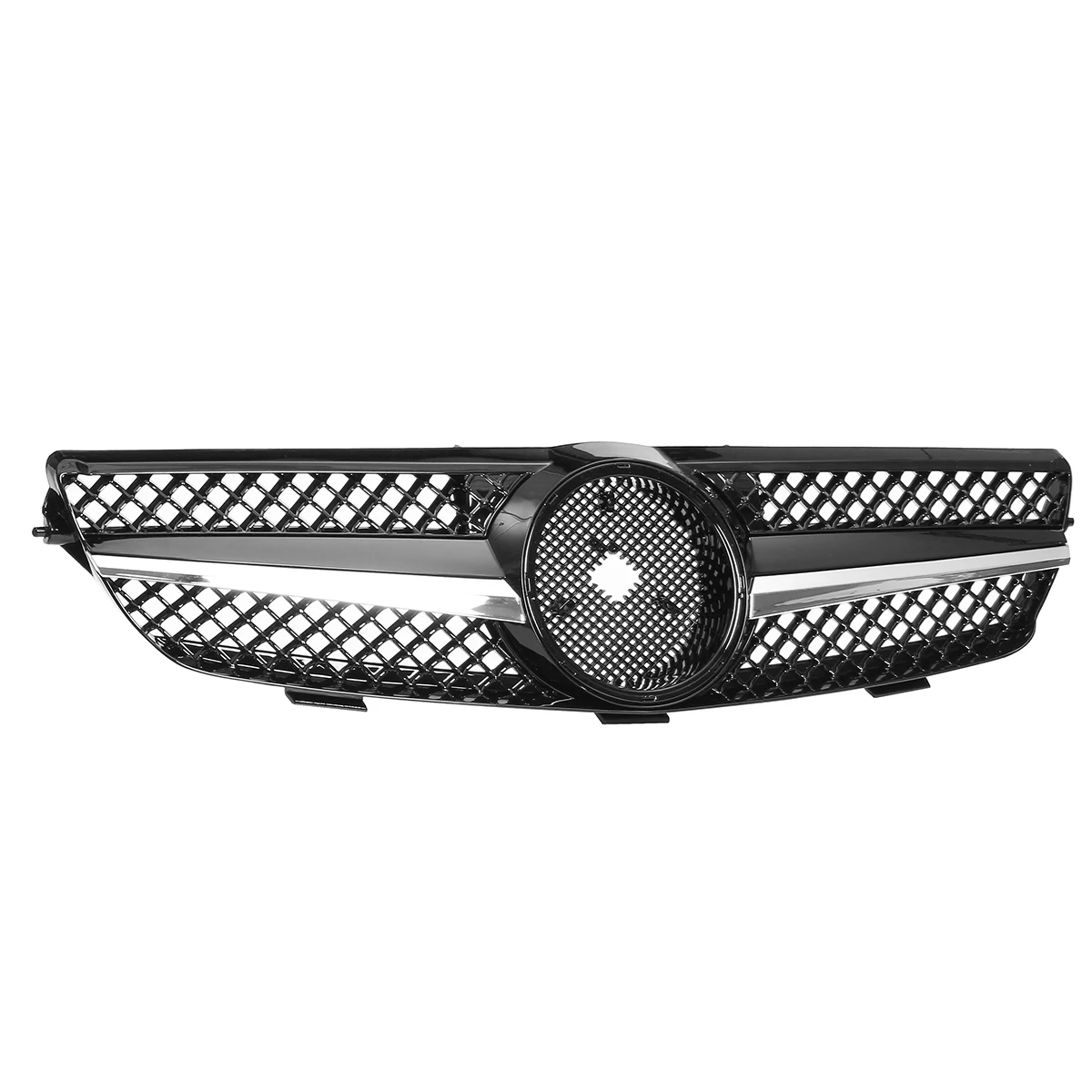 New Black W209 Car Front Bumper Grille Grill For Mercedes For Benz CLK Class 320 500 W209 2003 2004 2005-2009 Racing Grills