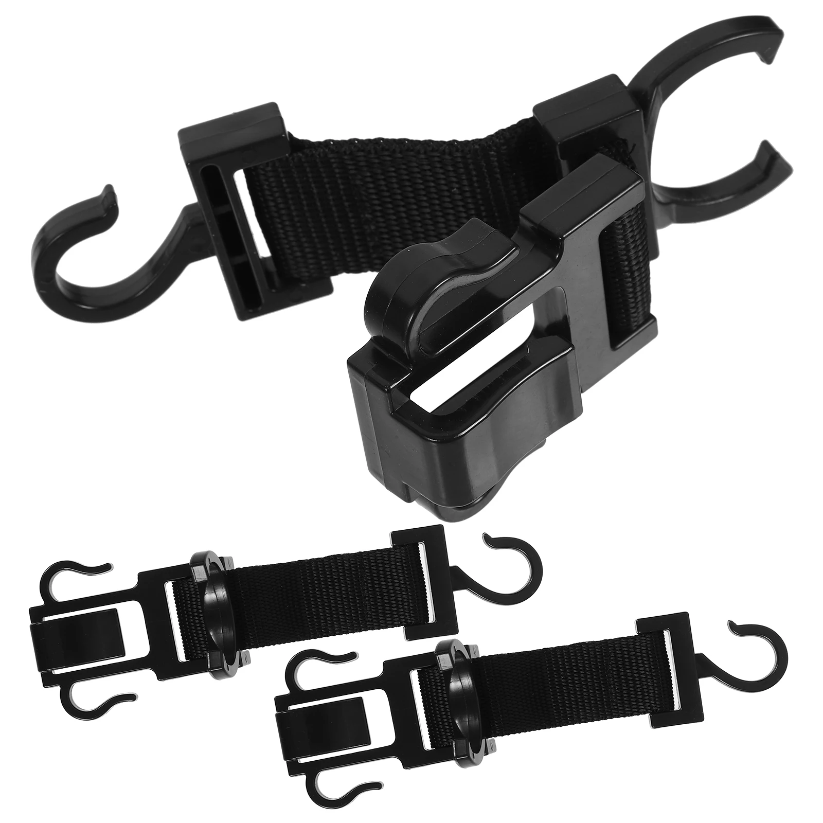 

3pcs Car Seat Back Hook Three Hook Design For Shopping Bag Coat Storage Hanger Compatible With Any Vehicle Headrest Space Saving