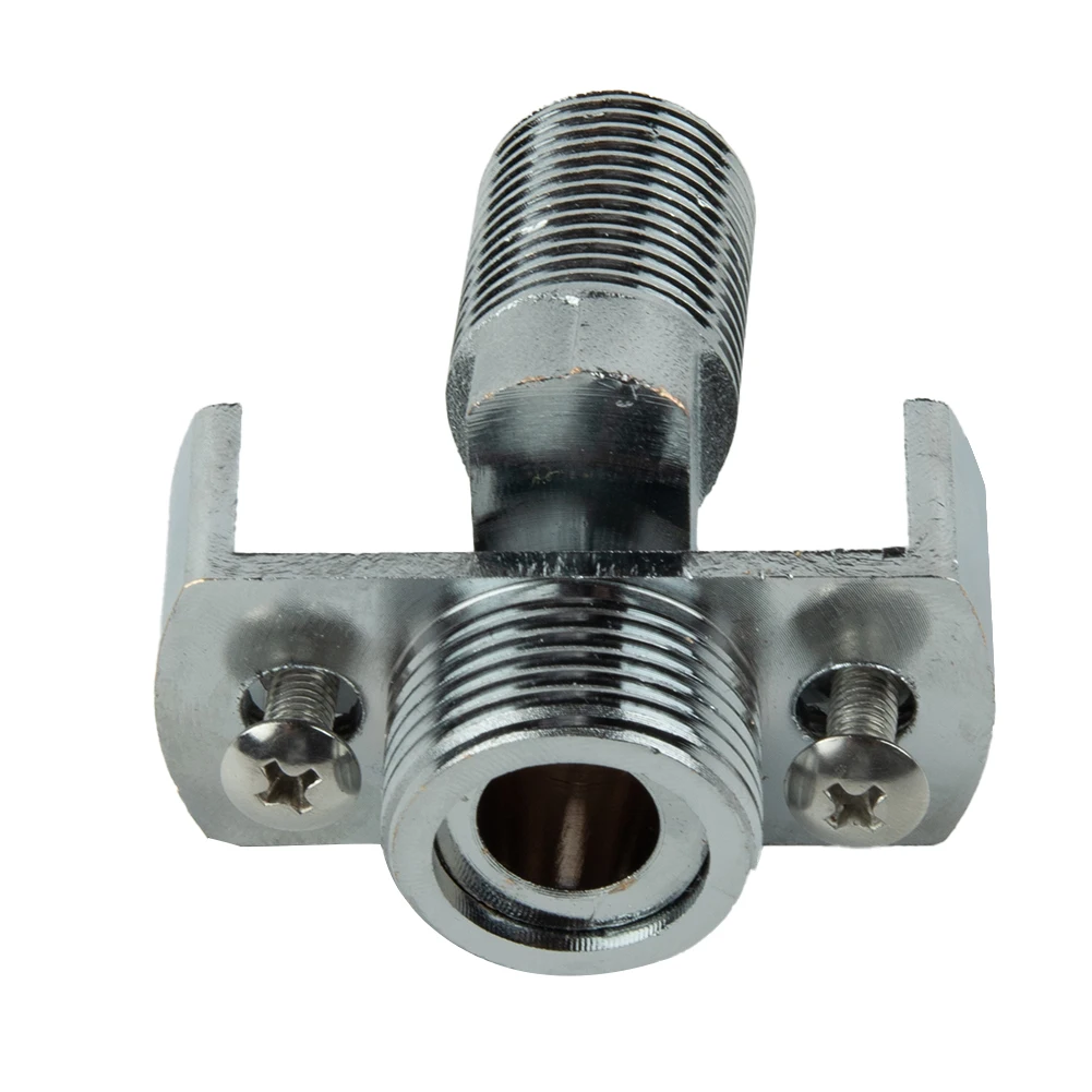 

Brand New Adapter Shower Faucet Adjustable Angled Copper Shower Head Silver The Angle Of Intake Pipe Wall Mounted